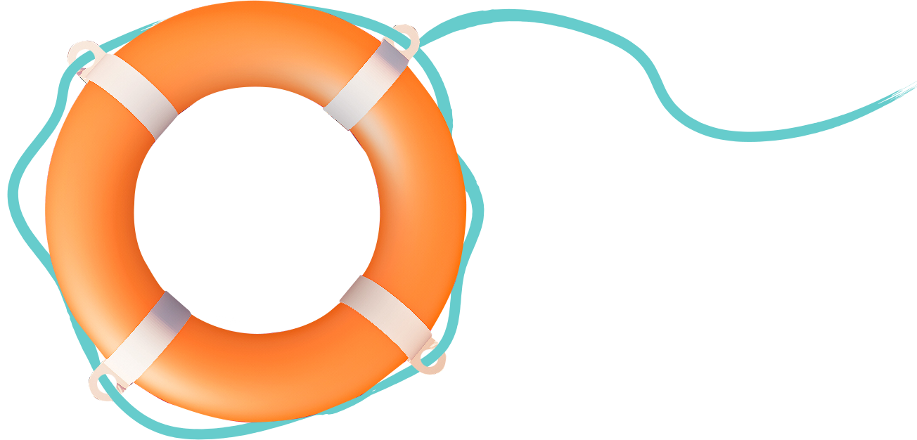 Orange life preserver